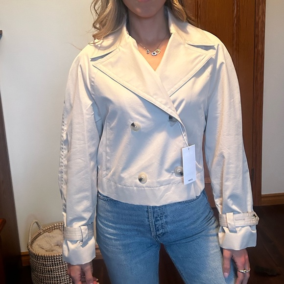 MANGO cropped trench coat - Picture 11 of 13